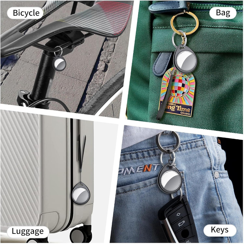 Air Tracker Tags-4 Pack, 5.3 Bluetooth Tracker Work with Apple Find My (iOS Only