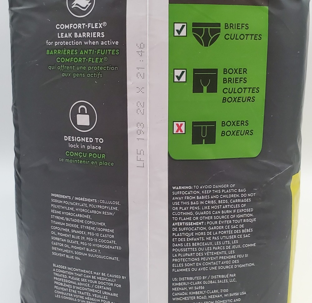 Depend Mens Guards 84ct Maximum Absorbency Bladder Control Pads Dry Odor Shield