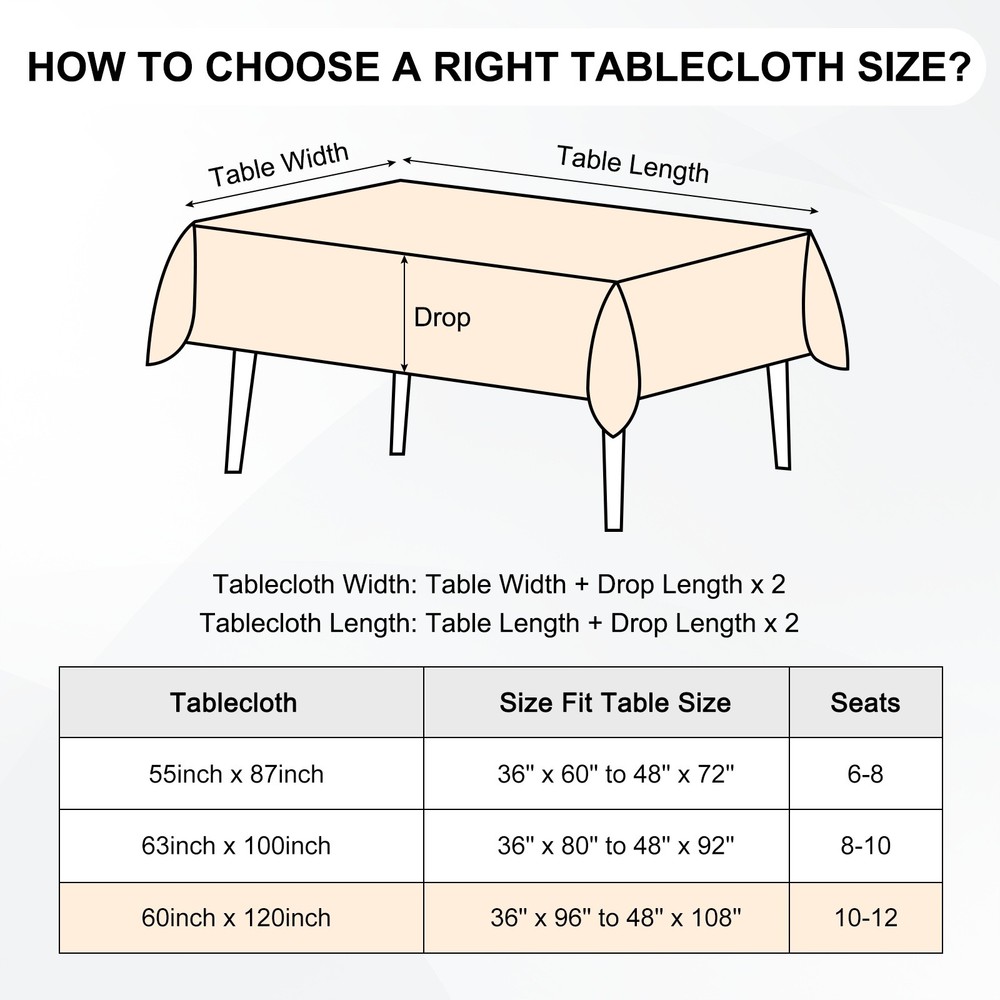 140x220cm Rectangle Tablecloth, Thickened Polyester Table Cloth Dark Brown