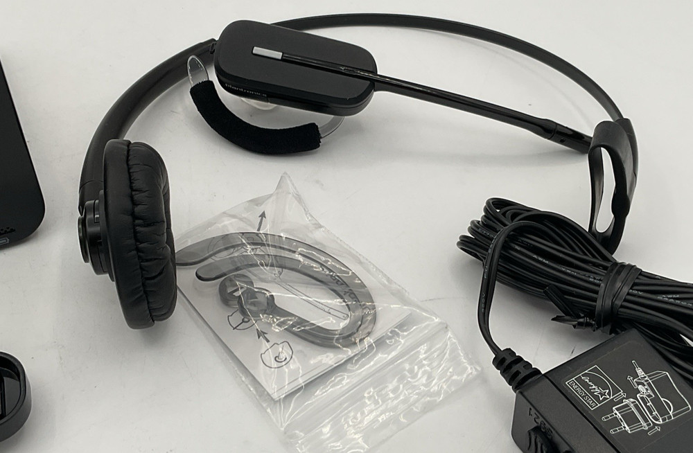 Plantronics C054A Wireless Headset System DECT COMPLETE CLEAN Fast Free Shipping
