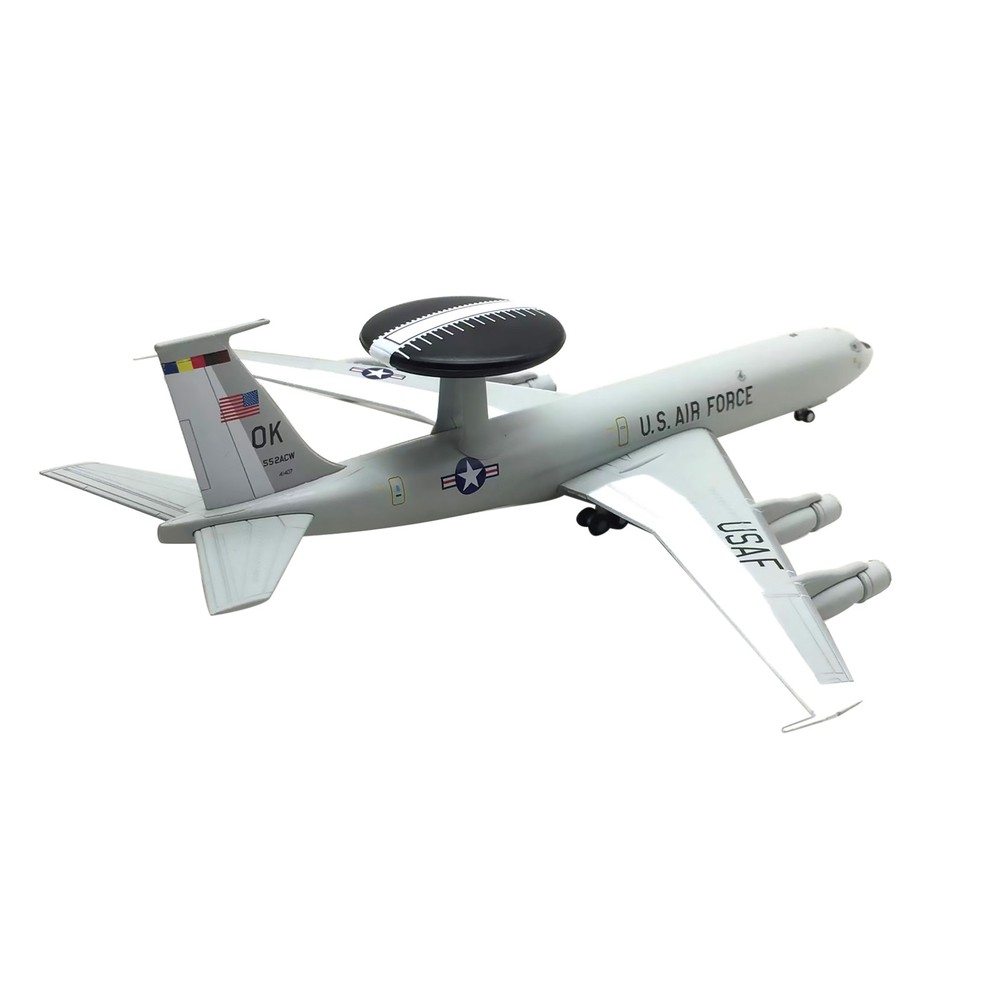 1/200 Scale US E-3 E3 Sentry AWACS High Simulation Plane Model Alloy+ABS Plastic