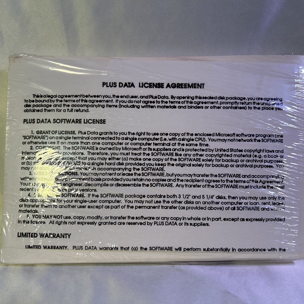 Microsoft MS-DOS 5.0 Operating System Brand New, Sealed