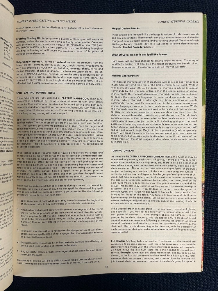 Advanced D&D Dungeon Masters Guide by Gary Gygax (First edition, 1979)