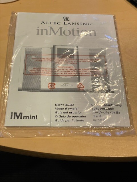 Altec Lansing inMotion iMmini User's Guide