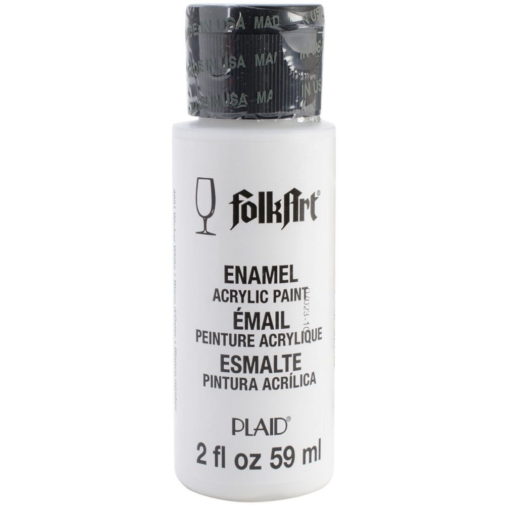 FolkArt Enamel Paint 2oz-Wicker White
