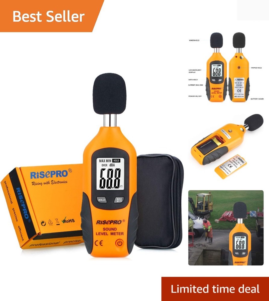 HT-80A Precision Sound Level Meter 30-130 dB with Backlight & MAX/MIN Function