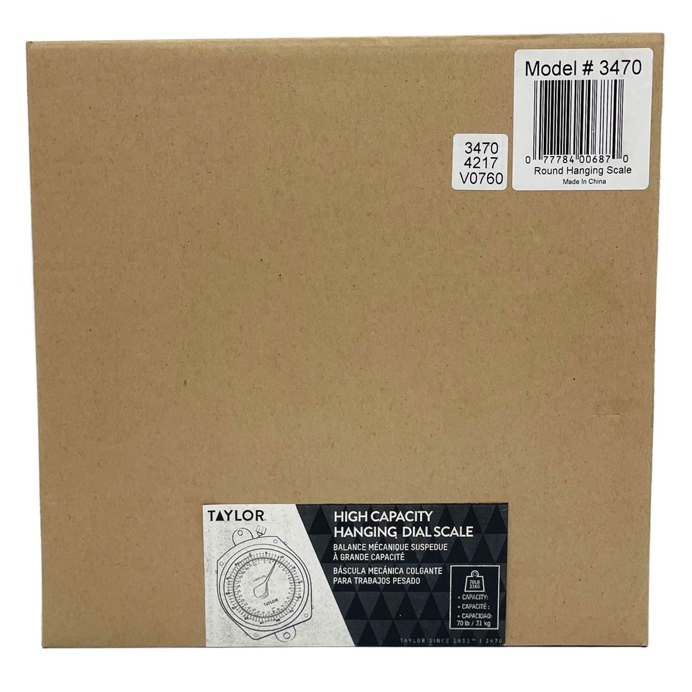 Dial Style 70-Pound Industrial Hanging Scale