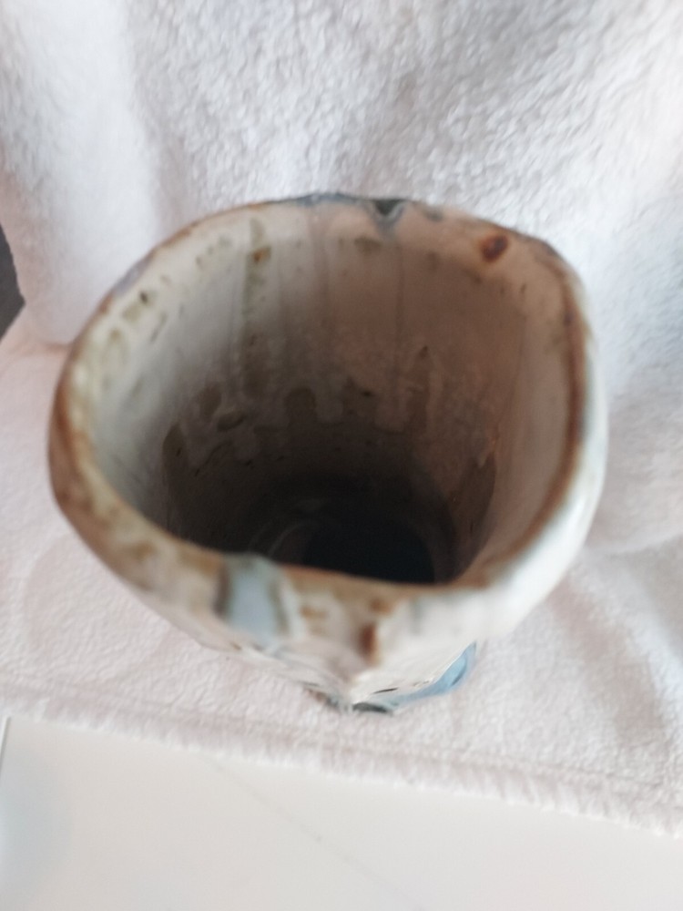 Contemporary 90's Studio Art Clay Pottery (2)