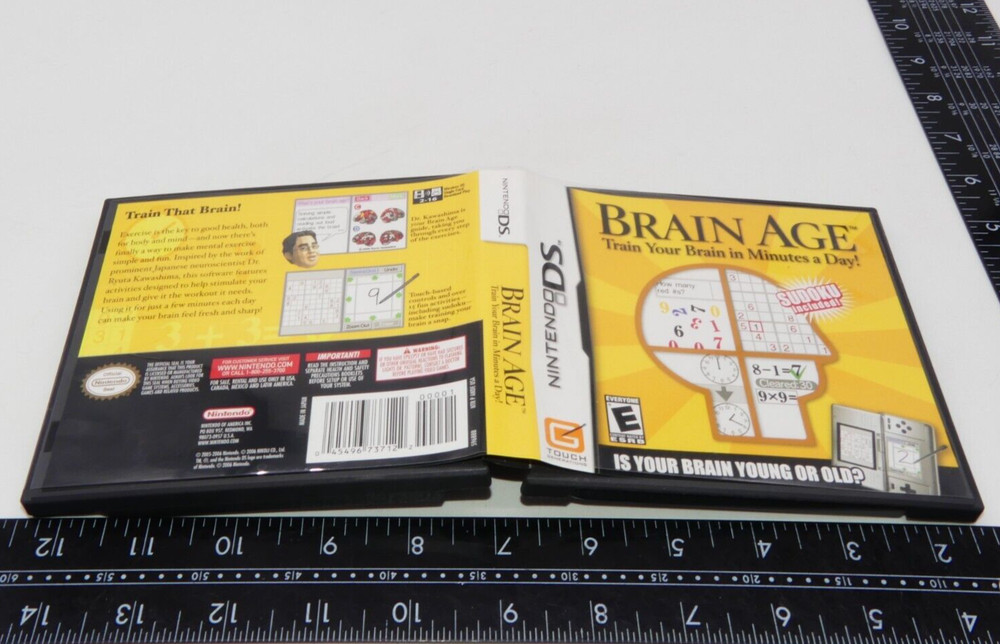 Authentic Brain Age Nintendo DS Case Only No Game OEM Original
