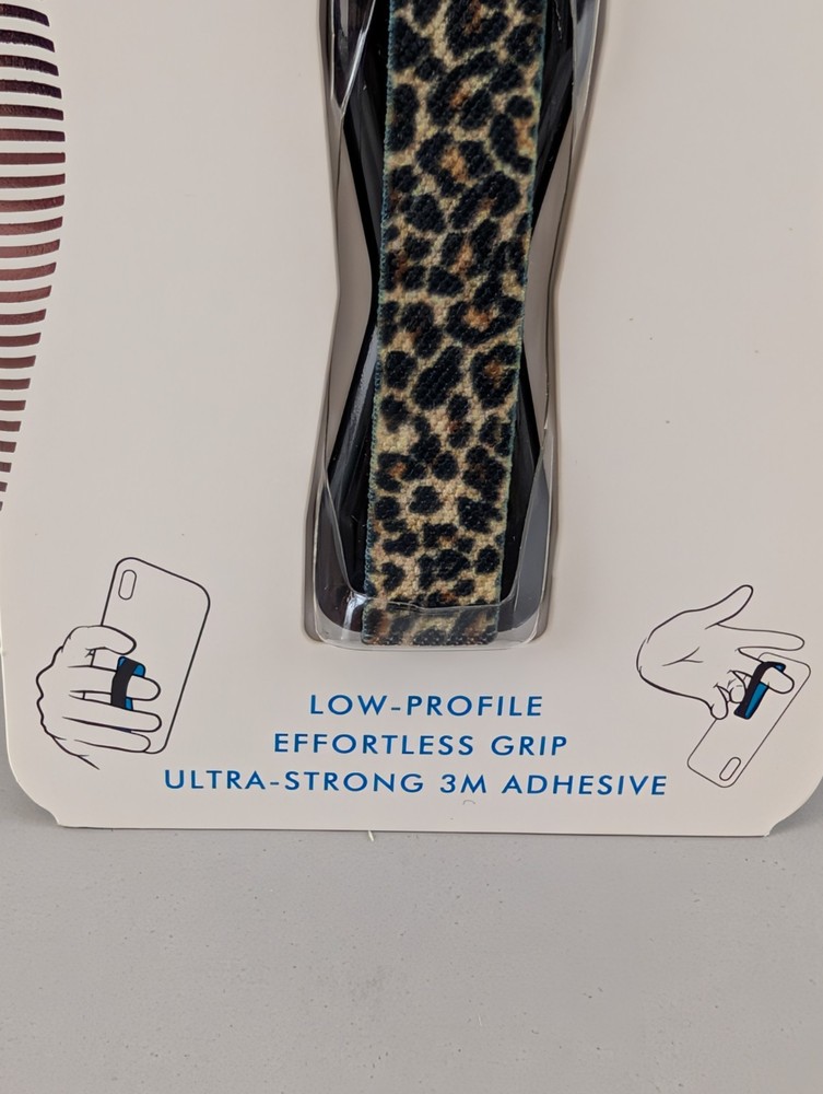 LoveHandle Cell Phone Grip LEOPARD Sling Strap Low Profile New