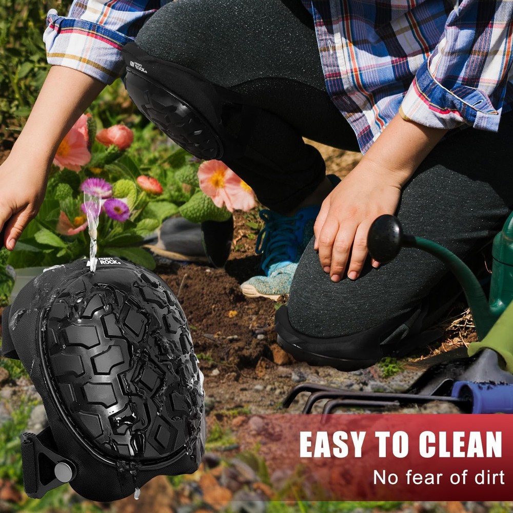 Professional Knee Pads for Work Construction with Heavy Duty Cap Foam Padding...