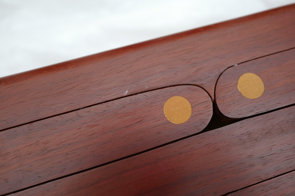 Handmade Rosewood drum / leather case