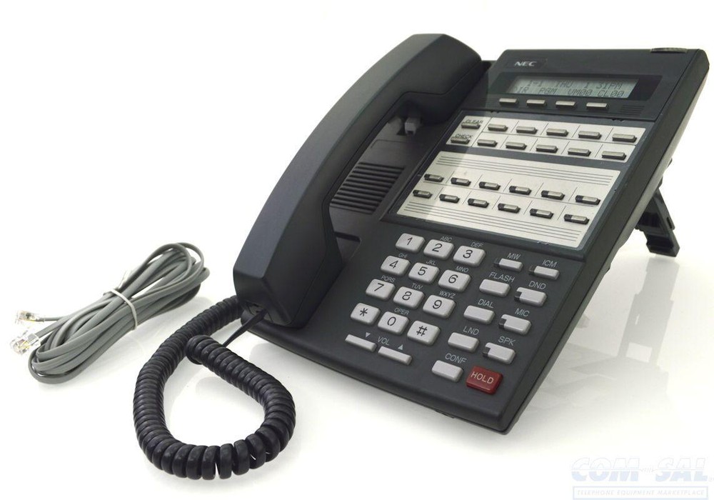 Fully Refurbished NEC 80573 22-Button Speaker Display Phone (Black)