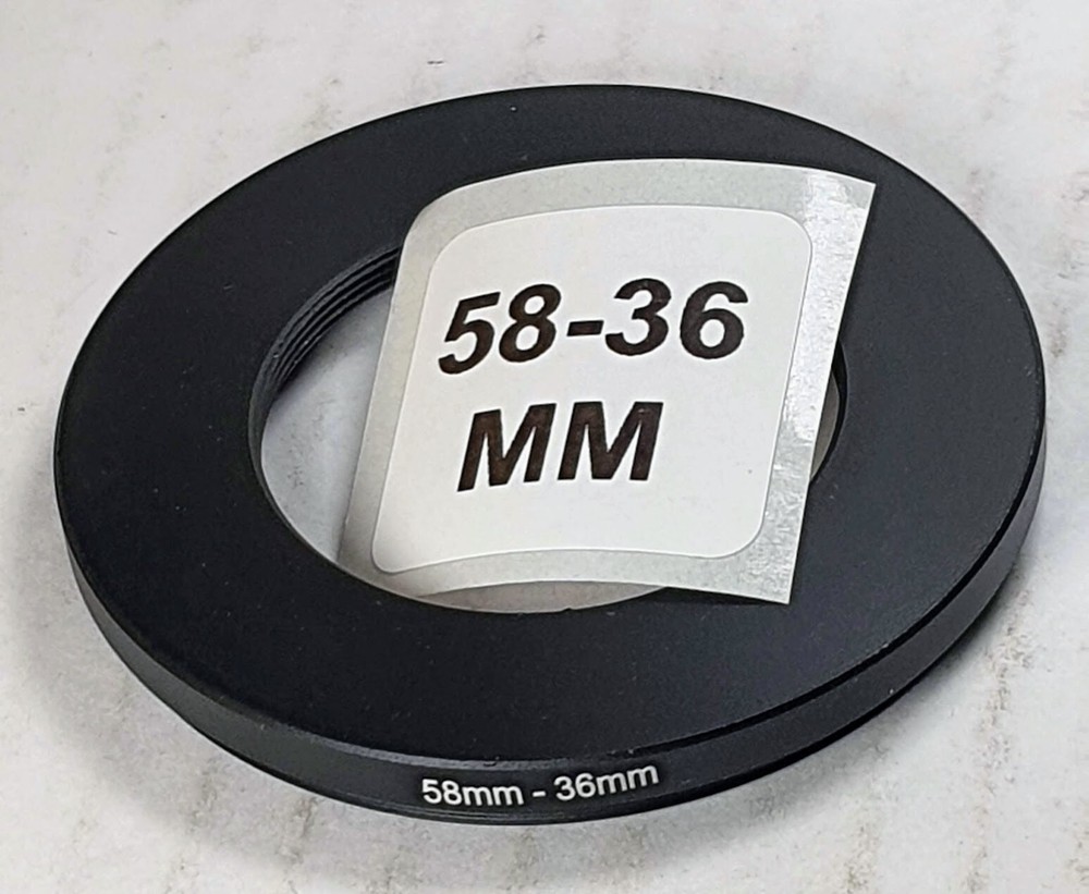58-36mm Step-Down Lens Filter Converter Adapter Ring 58mm-36mm Metal E58-E36