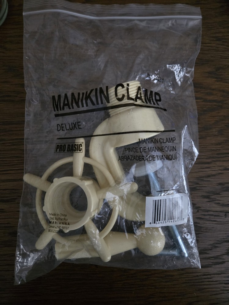 NEW in package Pro Basic Manikin Clamp Beige Color