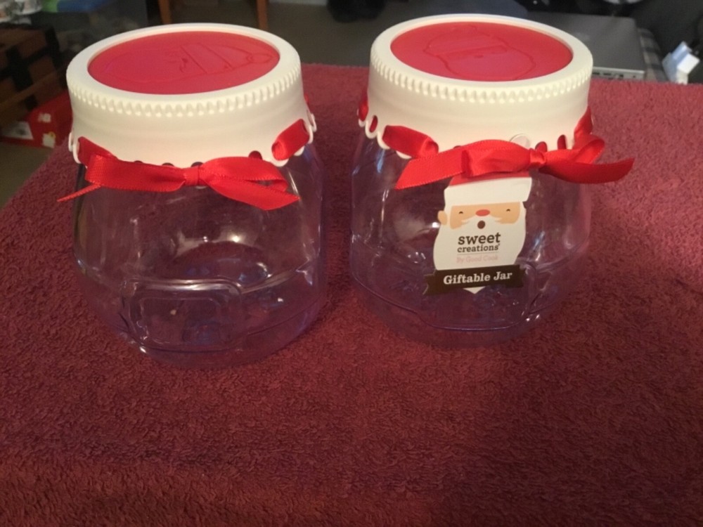 Plastic Christmas Ho Ho Ho Containers