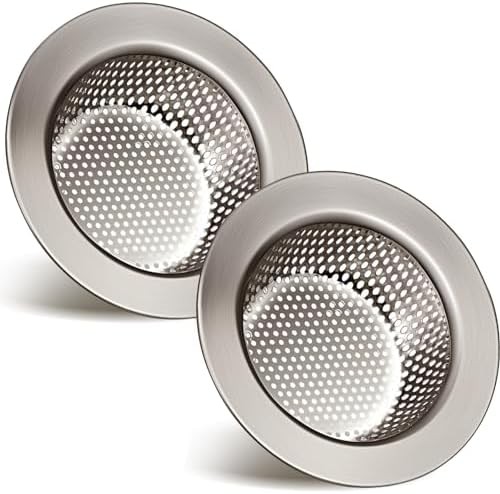 2 Pack Stainless Steel Kitchen Sink Strainer