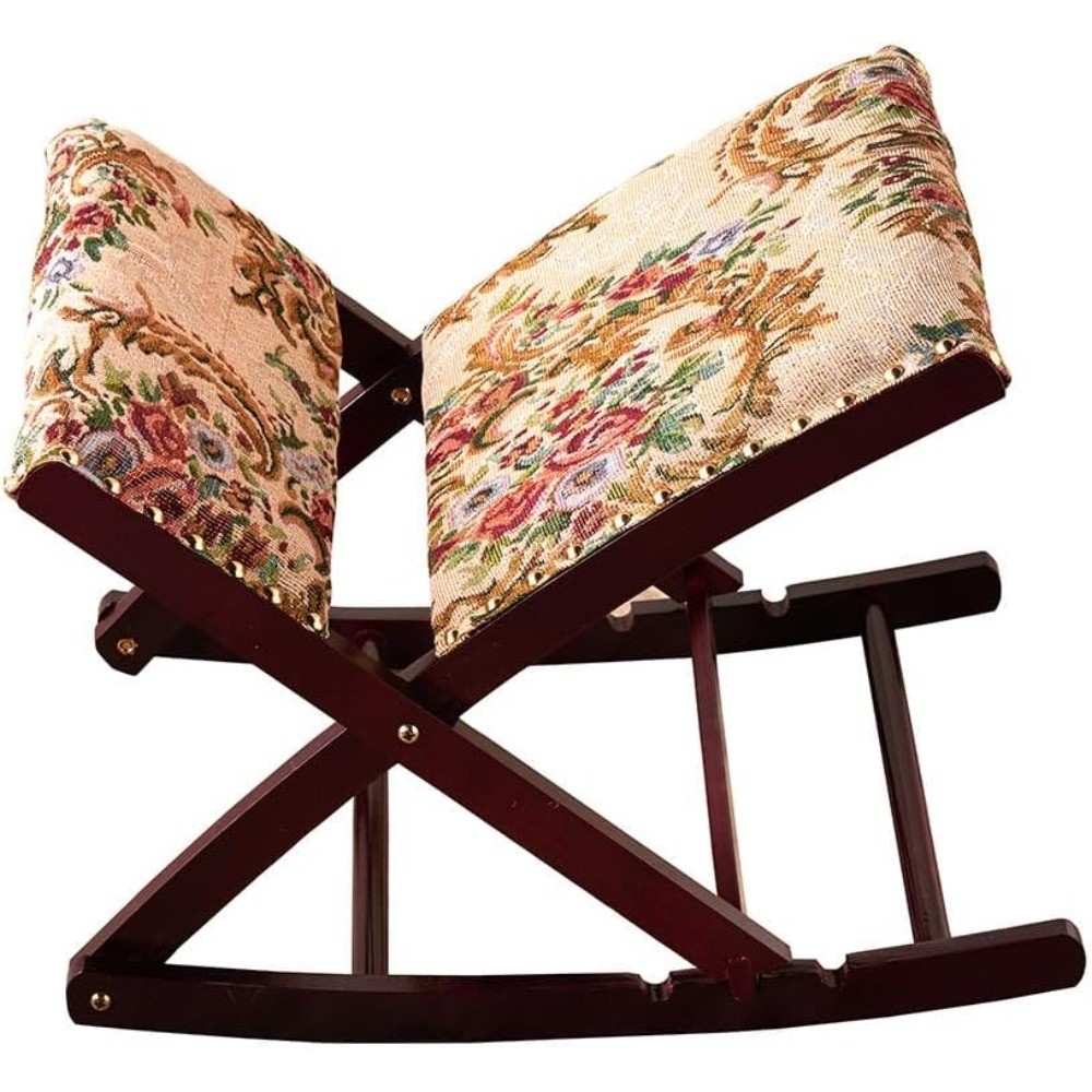 Foldable Upholstered Rocking Footrests - Floral