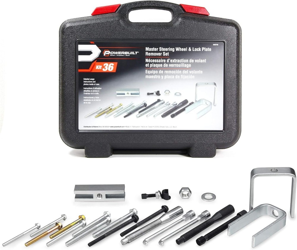 Master Steering Wheel & Lock Plate Remover Tool Set Installation Kit Puller Kit