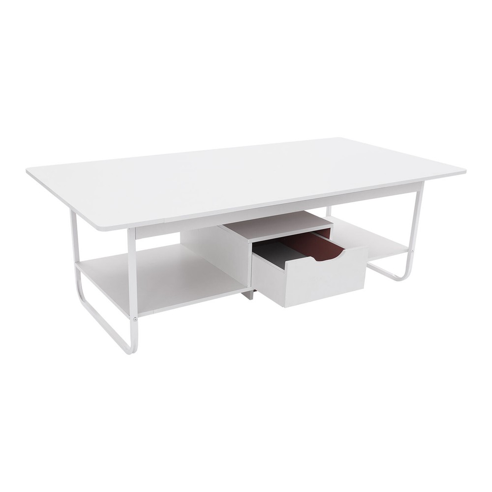 Modern Coffee Table Rectangular Coffee Table Living Room Tea Table 120*60*42cm