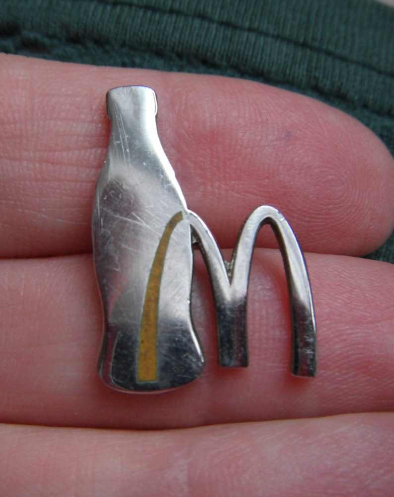 Vintage McDonalds and Coca Cola Pin - Unusual