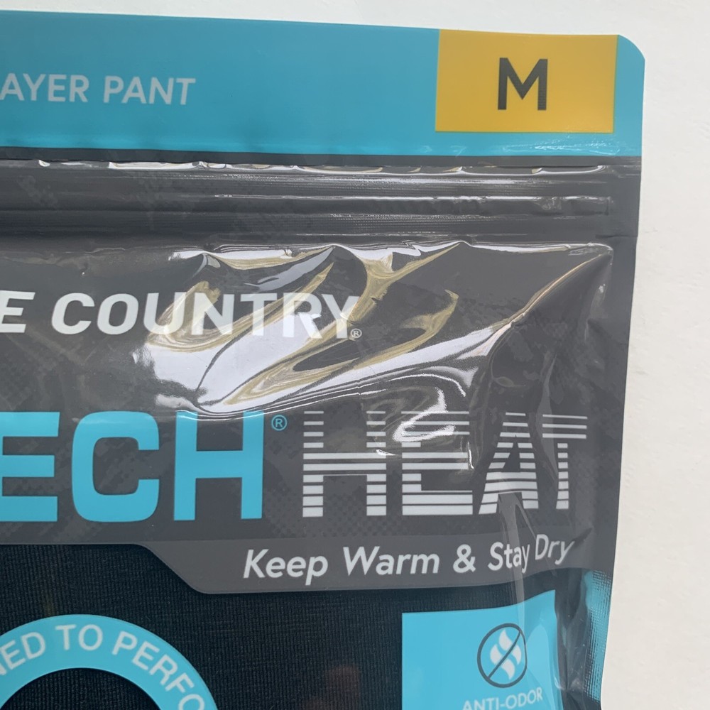 2 Pack FREE COUNTRY MEDIUM Ladies Base Layer Bottom Black Pants Microtech Heat