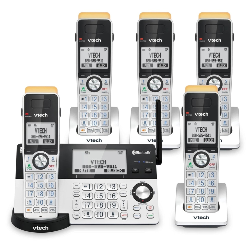 VTech IS8151-5 Expandable Answering System with Bluetooth Connect to Cell