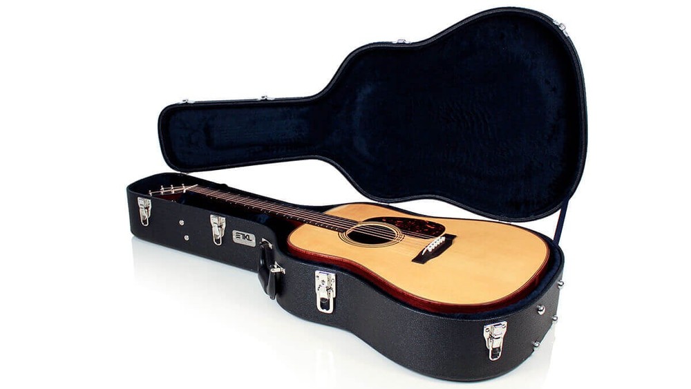 TKL LTD Arch-Top Dreadnought 6 String Hardshell Guitar Case (Compatible w/Mar...