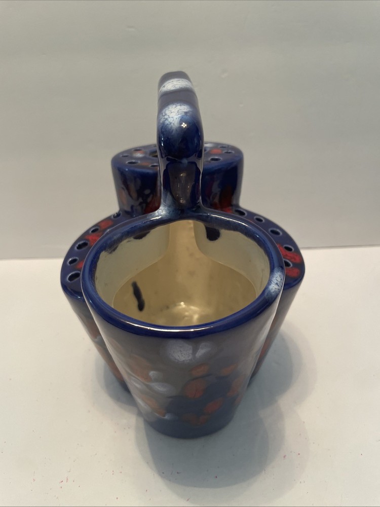 Handmade Unique Ceramic Art Supply Holder Unsigned