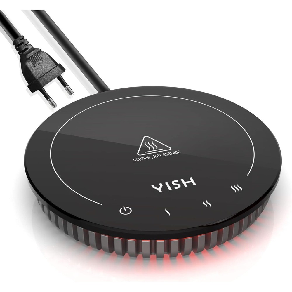 Electric Warmer Cup with 3 Temperature Settings for Coffee and Tea