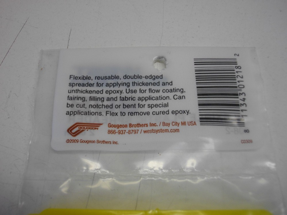West System Flexible Plastic Spreader 808-2