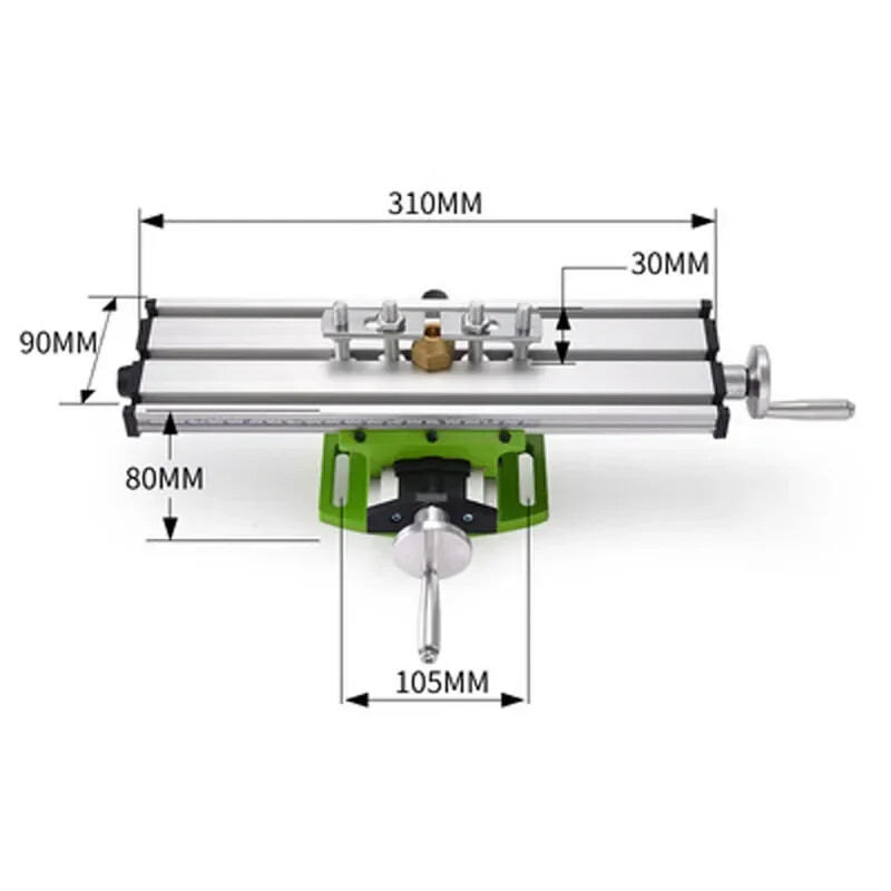 Functional Worktable Bench Drill Vise Fixture Milling Drill Table X and Y-axis