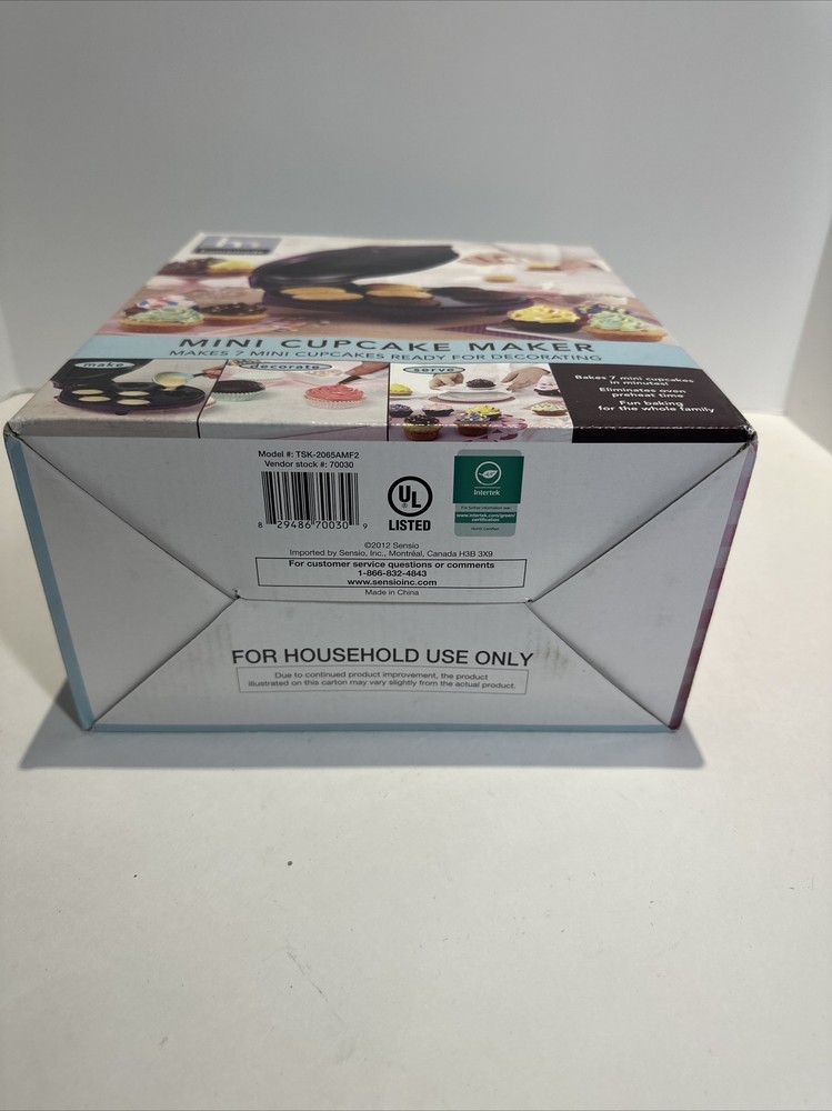 Cupcake Maker Appliance Mini Cupcakes NIB