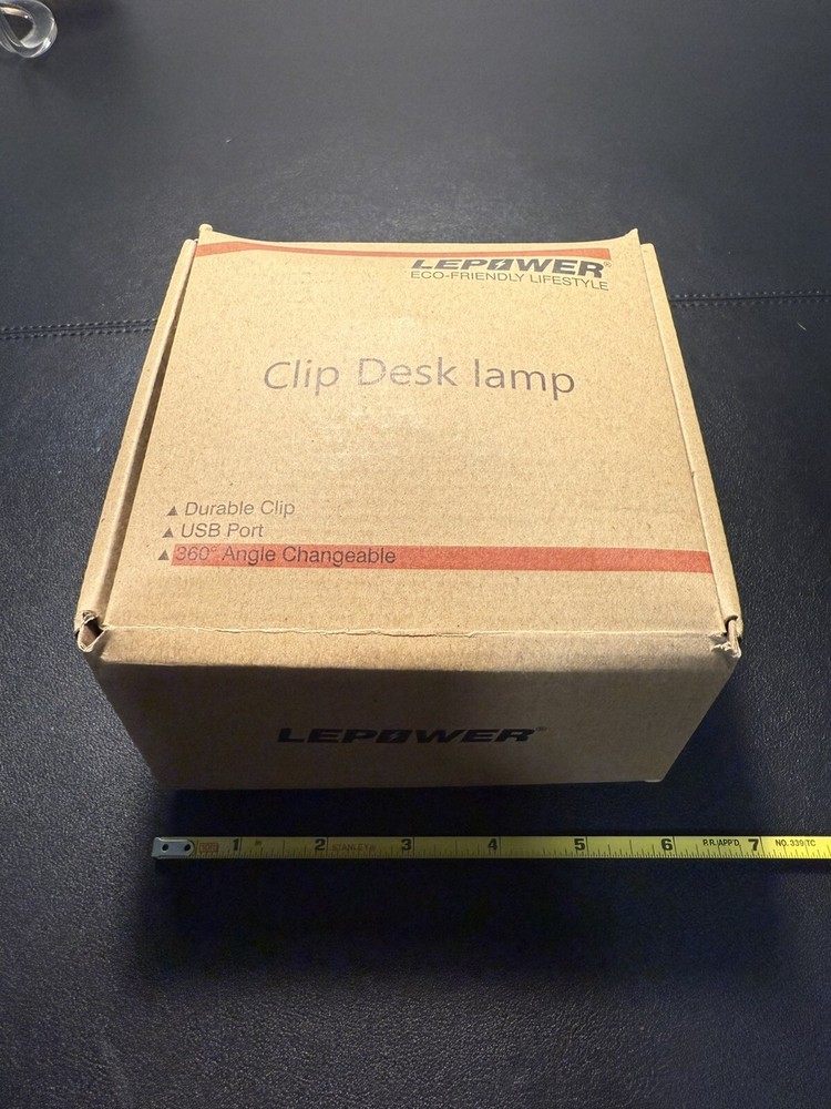 Lepower Clip On Black Flexible Small Reading Light