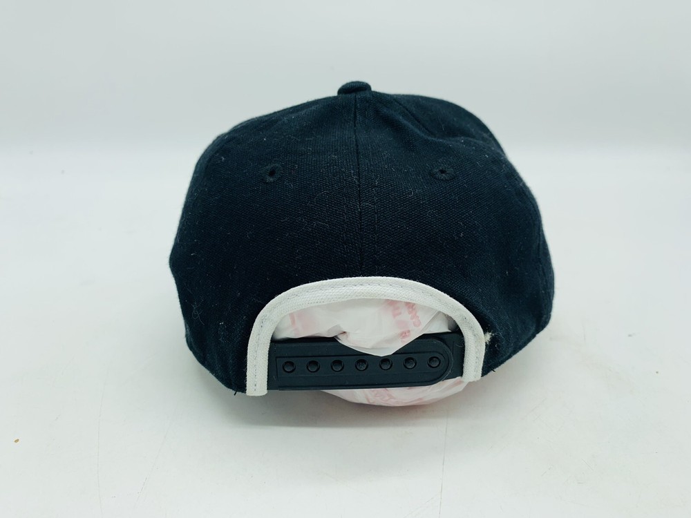 Nike Just Do It SnapBack Hat Black White Box Logo Size 4-7