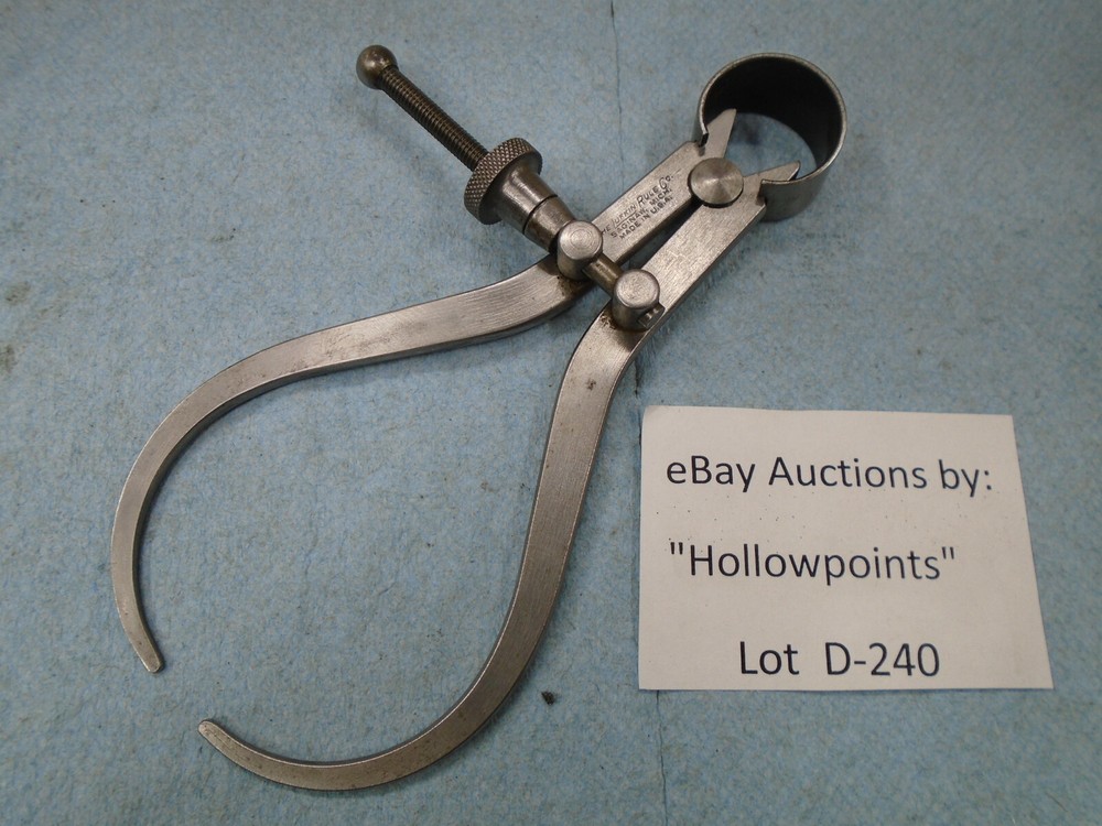 Lufkin No. 41 Outside Caliper 4" Banner Type w/ solid nut for machinist  D240