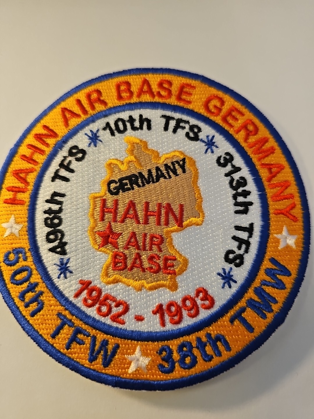 USAF PATCH HAHN AIR BASE, GERMANY, 50TH TFW, 38TH TMW