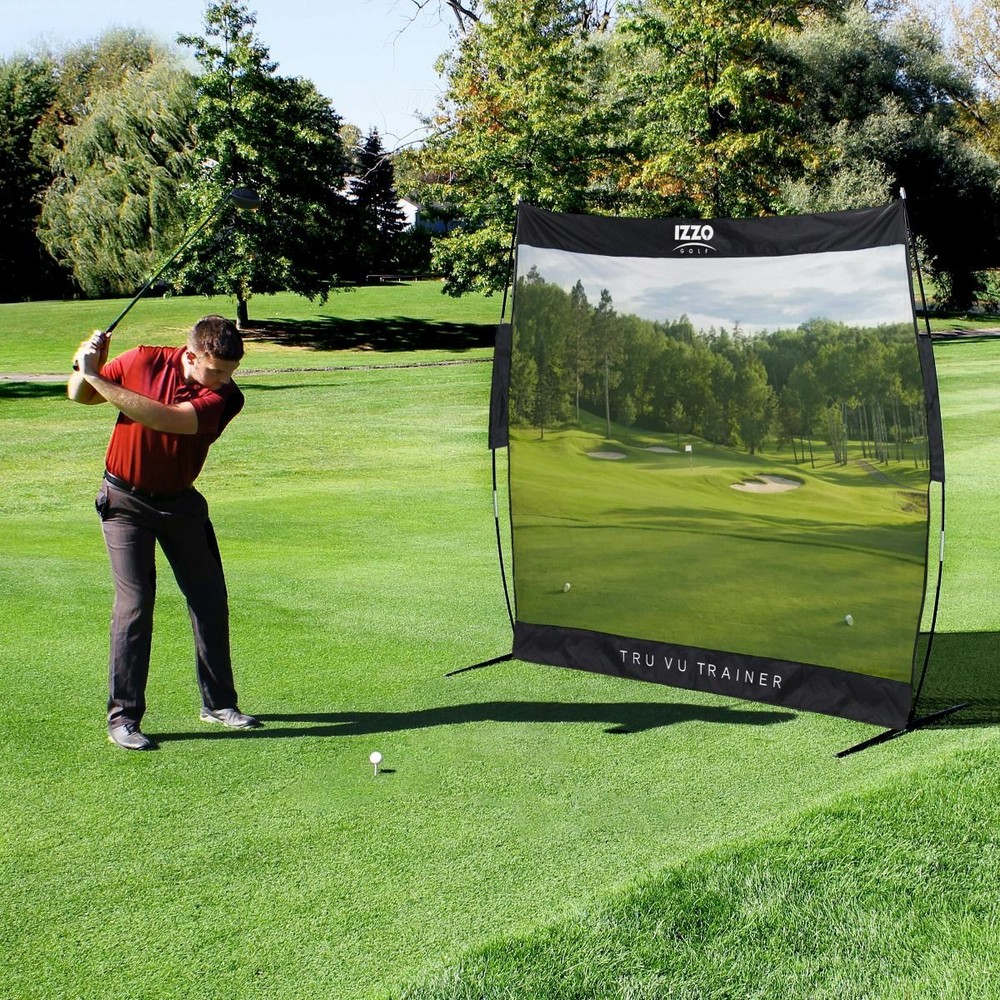New IZZO Golf Tru Vu Trainer Classic Course Hitting Practice Range Net