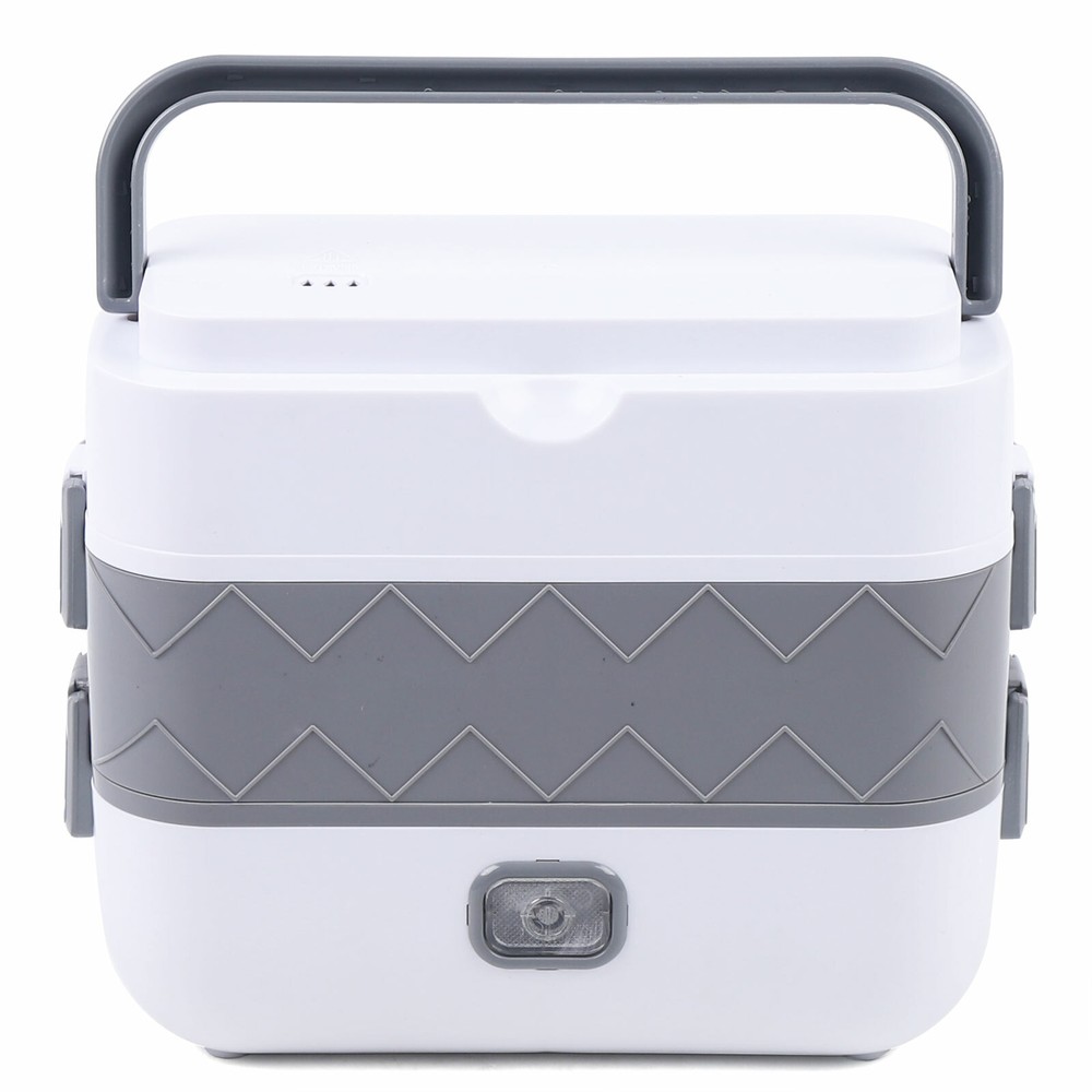 2Layer Portable Electric Heated Lunch Box Mini Microwave Oven Lunch Container