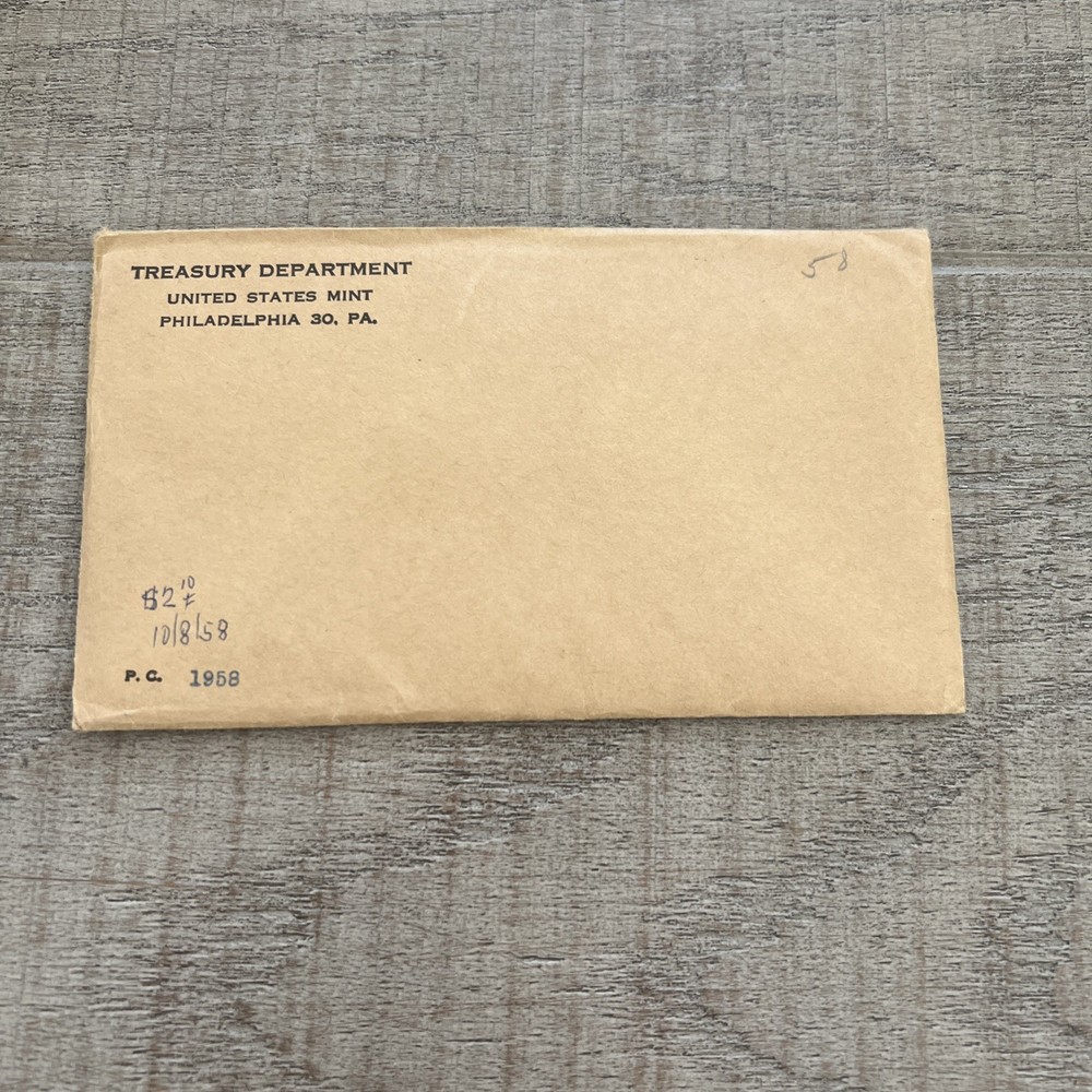 1958 Sealed US Mint Flat Pack Silver Proof Set