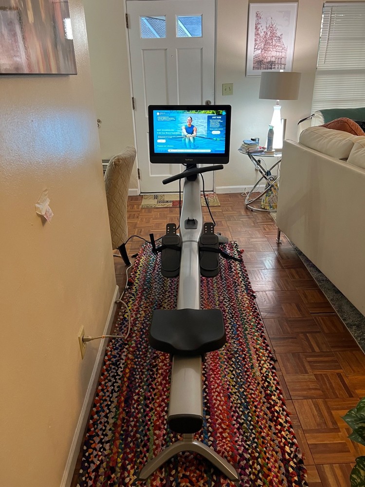 Hydrow Pro Rowing Machine with Immersive 22" HD Rotating Screen slightly used
