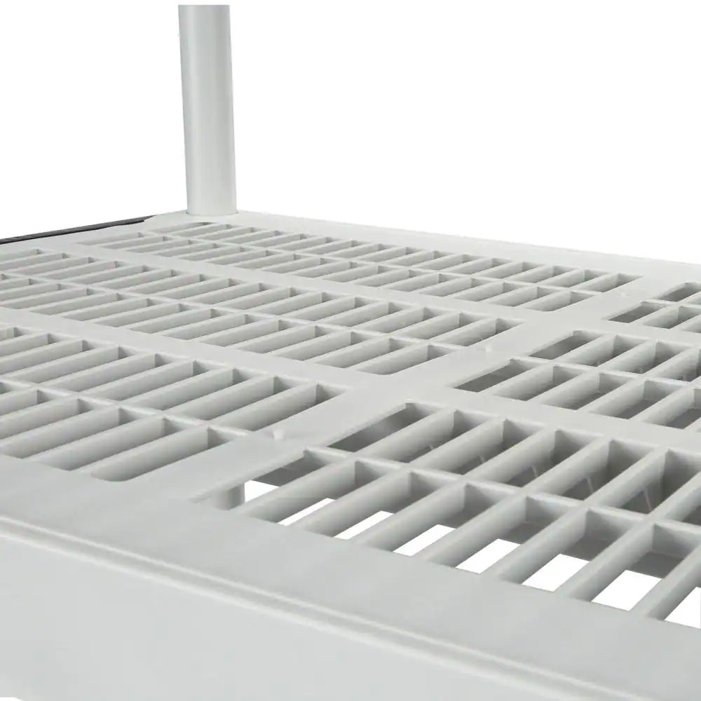 5-Tier Easy Assembly Multi-Purpose Plastic Garage Storage Shelving Unit in Gray