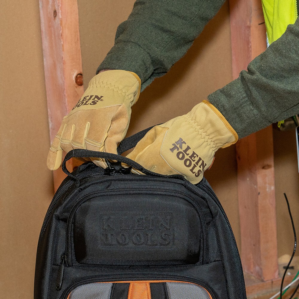 Klein Tools 60606 Leather All Purpose Gloves, Small