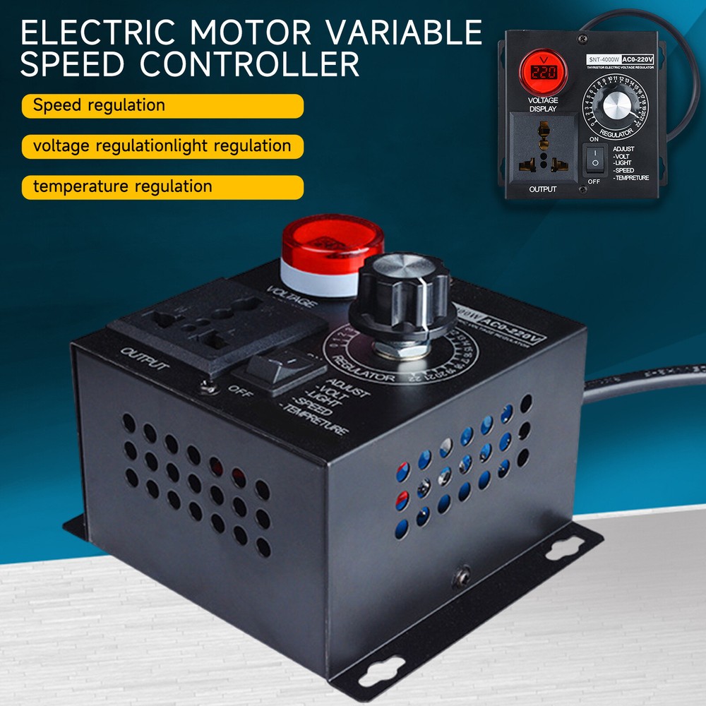 110V~220V 15A Variable Speed Motor Controller 4000W AC Motor Speed Controller