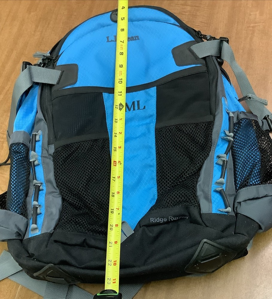 LL Bean Blue Ridge Runner Daypack Backpack Hiking Trips Vacation READ