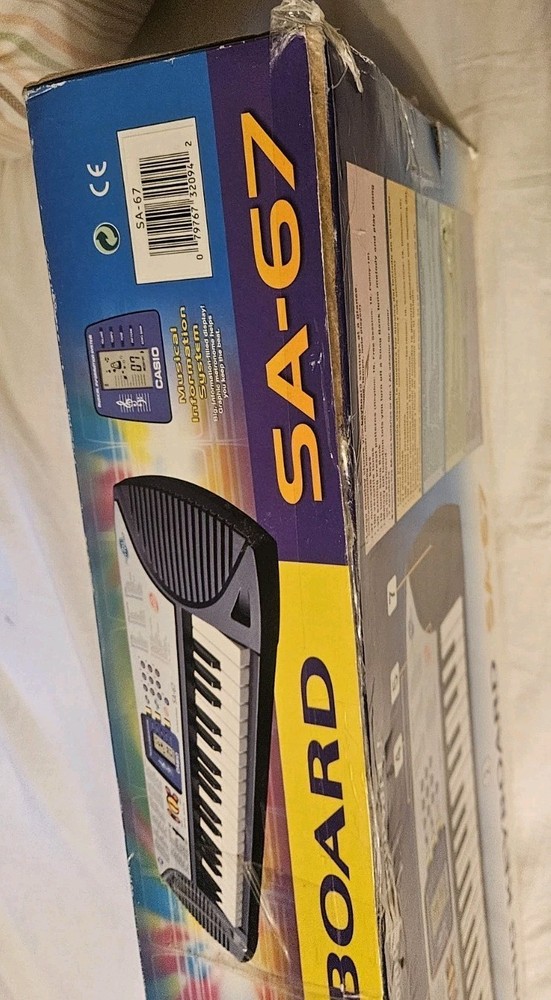 Casio SA-67 Electronic Keyboard Tested Working W/ Original Box