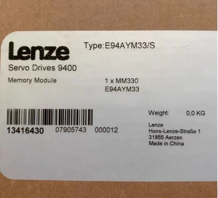 NEW Lenze 9400 Memory module Type E94AYM33/S