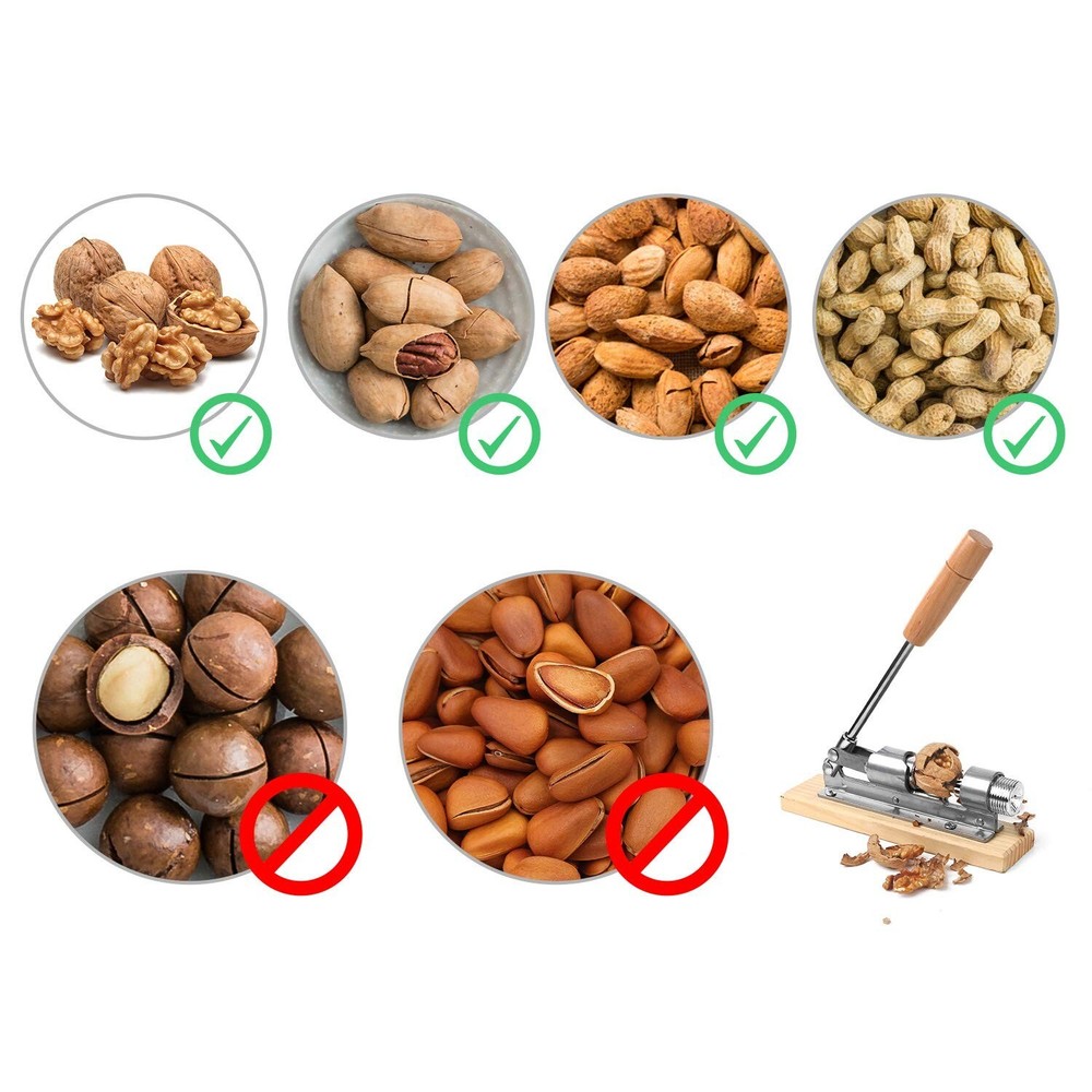 Anwenk Nutcracker Heavy Duty Nut cracker Pecan Cracker Walnut Cracker Plier O...