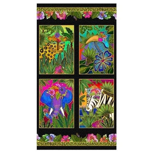 Laurel Burch***EARTH SONG***10 FAT QTRS + PANEL