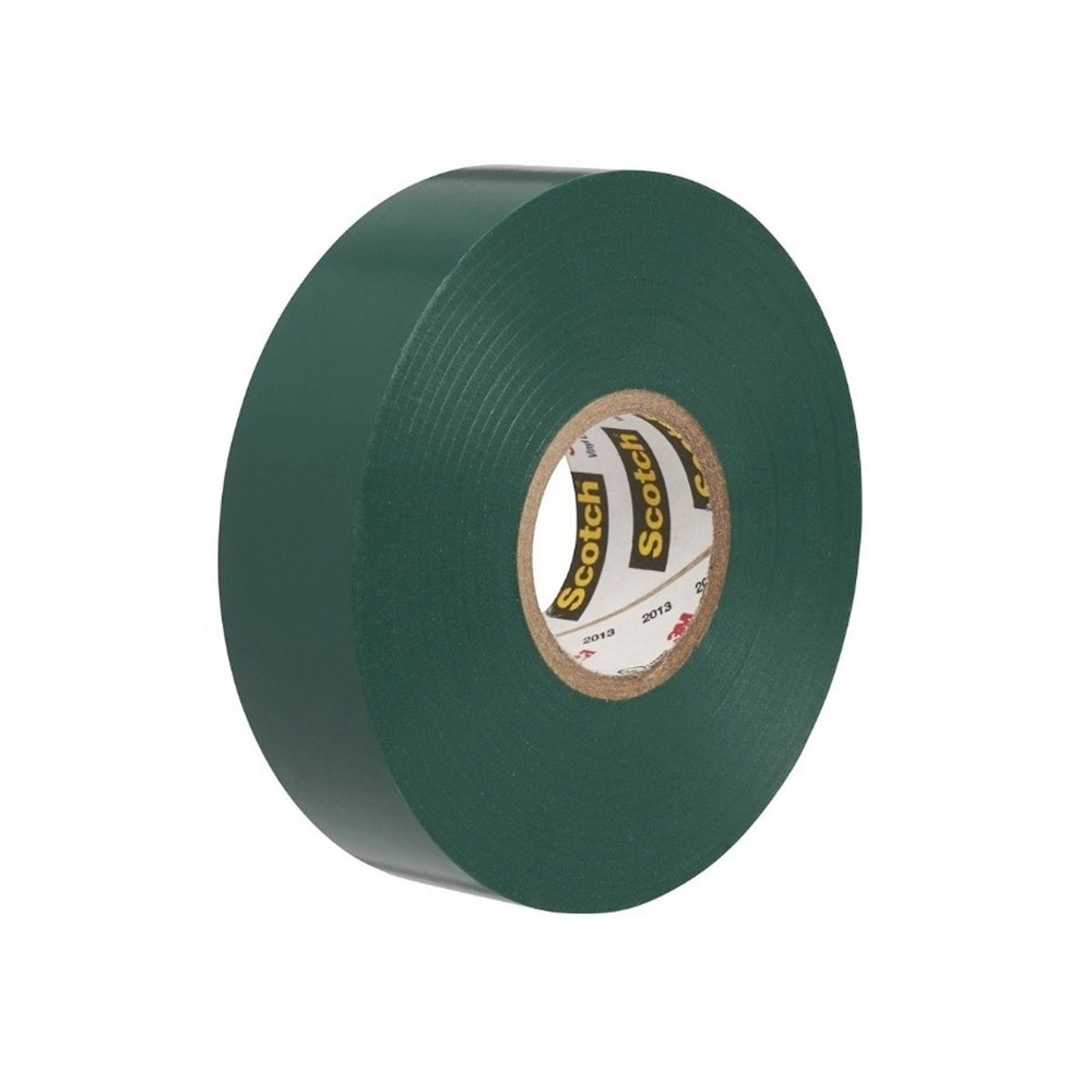 Scotch 35-3/4X66FT-GN Vinyl Color Coding Electrical Tape